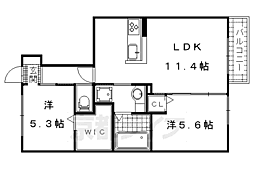 シエロ1 2LDKの間取図画像