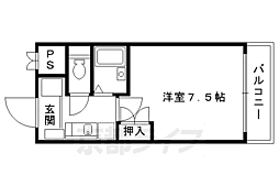 ジュネス三京 1Kの間取図画像