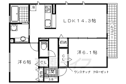 ノクターン深雪 2LDKの間取図画像