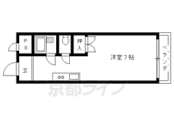 リバティハウス 1Kの間取図画像