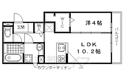 アーバンロイス 1LDKの間取図画像