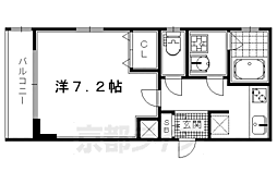 ベラジオ京都西院ウエストシティ 1Kの間取図画像