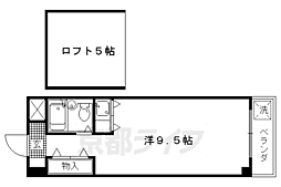 カサ・ロマ ワンルームの間取図画像