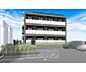 外観：・外観パース。完成予想図です。