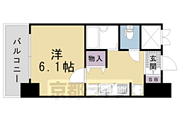サンジョルノ室町 1Kの間取図画像