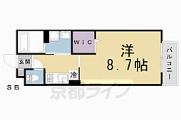 グラシア城南の森 1Kの間取図画像