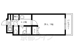 アローズマンション 1Kの間取図画像