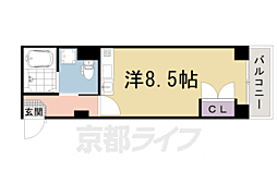 パラシオイケダ ワンルームの間取図画像