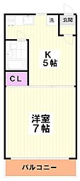 ガーデン杉並 1Kの間取図画像