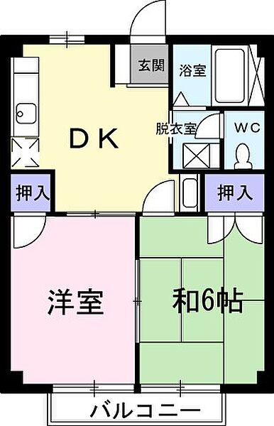 クラインロイヤルA 202｜茨城県常陸太田市山下町(賃貸アパート2DK・2階・40.04㎡)の写真 その2