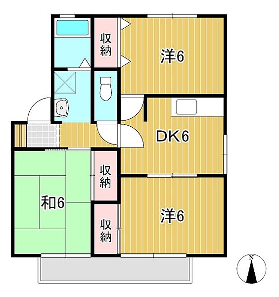 仮）クランメール大みかIII 101｜茨城県日立市大みか町３丁目(賃貸アパート3DK・1階・55.44㎡)の写真 その2