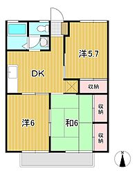 間取図画像 3DK