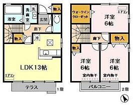 カーサフロレスタC 101 ｜ 茨城県日立市東滑川町１丁目（賃貸アパート3LDK・2階・79.36㎡） その2