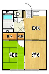 間取図画像 2DK