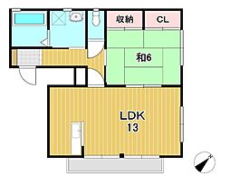 間取図画像 1LDK