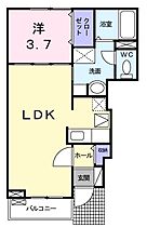 ベルクレイオI 102 ｜ 茨城県日立市南高野町２丁目（賃貸アパート1LDK・1階・37.13㎡） その2