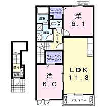 リヴァー・グローヴII 202 ｜ 茨城県日立市金沢町１丁目（賃貸アパート2LDK・2階・57.58㎡） その2