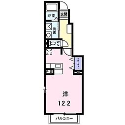 フォレスト2 ワンルームの間取図画像