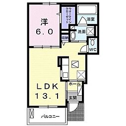 メゾンブローテ 1LDKの間取図画像