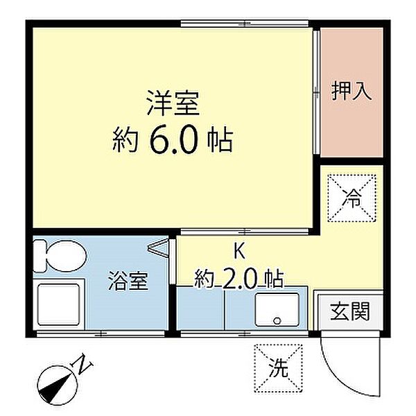 コーポ辻 102｜東京都大田区南馬込4丁目(賃貸アパート1K・1階・18.22㎡)の写真 その2