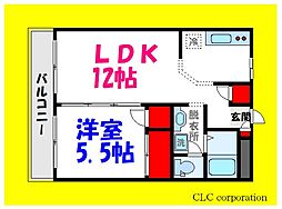 東京メトロ東西線 葛西駅 徒歩15分の賃貸アパート 1階1LDKの間取り