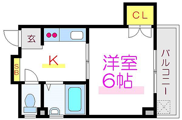 東京都墨田区八広６丁目(賃貸マンション1K・4階・20.00㎡)の写真 その2