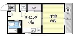 トーア錦糸町マンション 1DKの間取図画像