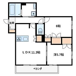 間取図画像 1SLDK