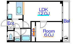 オオギセントラルプラザ 1LDKの間取図画像