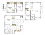 区画図：建物プラン例　建物価格3580万円、建物面積129.88?
