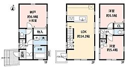 上石神井南町戸建 2SLDKの間取り