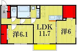 間取図画像 2LDK