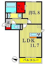 間取図画像 1LDK