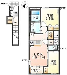 間取図画像 2LDK