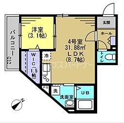 間取図画像 1LDK
