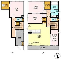 グランドソレイユ4 3LDKの間取図画像