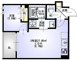 REGALEST NEXTERA 1LDKの間取図画像