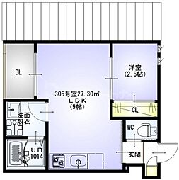 REGALEST NEXTERA 1LDKの間取図画像
