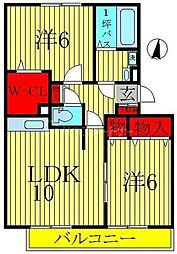 グラン・ヴェルジェ3 2LDKの間取図画像