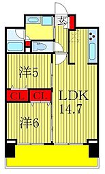 ラグゼナ流山おおたかの森 2LDKの間取図画像
