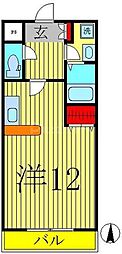 モアルヤタ藤 ワンルームの間取図画像