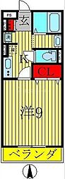 ルーチェ 1Kの間取図画像