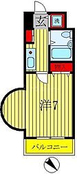 T'sgarden南柏 1Kの間取図画像