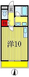 キアラシティ ワンルームの間取図画像