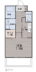 ジェミオン C 1Kの間取図画像