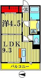 オッツTM 1LDKの間取図画像