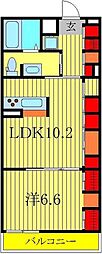 リブリ・ジェロ 1LDKの間取図画像