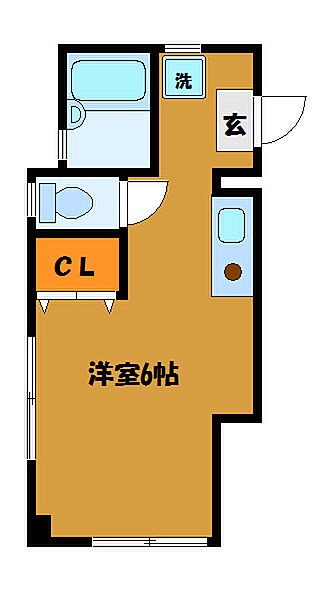 東京都小平市学園西町２丁目(賃貸マンション1K・2階・21.16㎡)の写真 その2