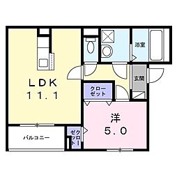 間取図画像 1LDK