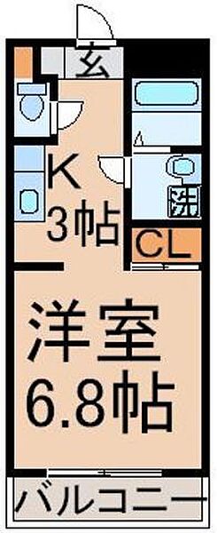 サンドリバー立川 0305｜東京都立川市一番町1丁目(賃貸マンション1K・3階・24.70㎡)の写真 その2